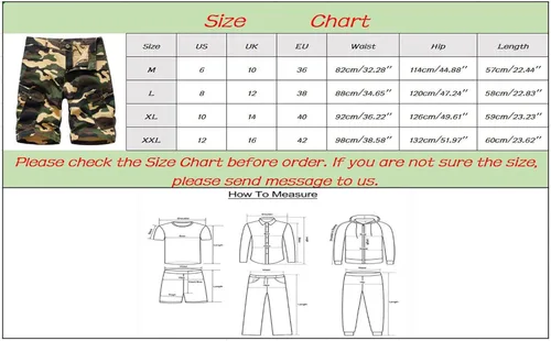 Vista 3 de Alalaso Cargo Shorts for Men Ripstop Lightweight Relaxed-Fit Pants Casual Work Tactical Short Trousers with Multi-Pocket