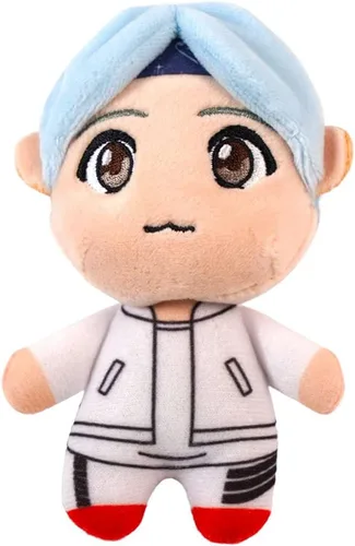 Vista 6 de TinyTAN MIC Drop - Muñeca de peluche Jin de 5.1 pulgadas, producto con licencia oficial, peluches, mercancía de Kpop (Jin)