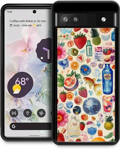 Vista 209 de Compatible con Google Pixel 4A 5G Mobile Case Creative Acrylic Panel trasero Silicona Protección Grip especialmente diseñado para Google Pixel 4A 5G