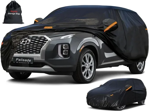 Vista 75 de Kayme Cubierta de auto SUV de 7 capas ajuste personalizado para BMW X1 (2009-2025), impermeable, para todo tipo de clima, para automóviles, cubierta