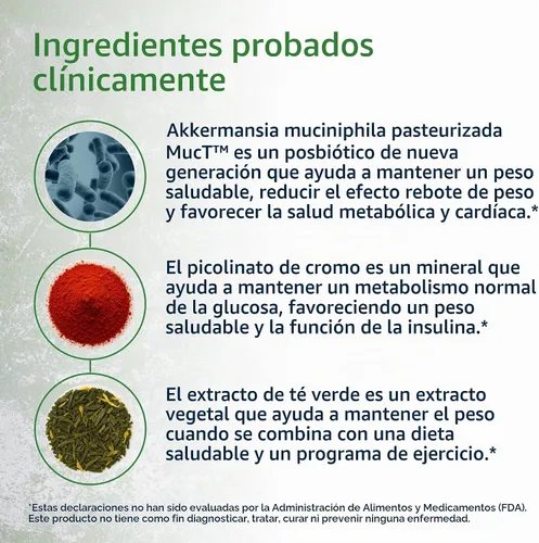 Vista 7 de Metagenics UltraFlora Peso Saludable, Akkermansia Muciniphila, 30 Cápsulas