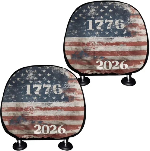 Vista 27 de Funda personalizada para reposacabezas de asiento de automóvil, regalos personalizables, transpirables, paquete de 2 fundas de cojín para asiento