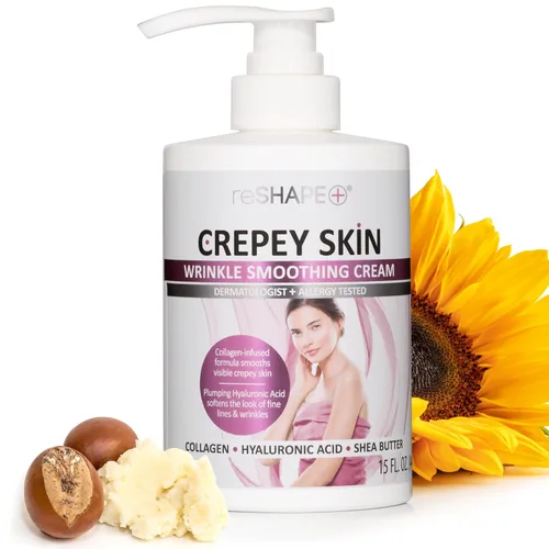 Vista 11 de Reshape Crema corporal de colágeno + loción de tratamiento de piel crepey, crema hidratante para el cuidado de la piel, crema para la piel crepey