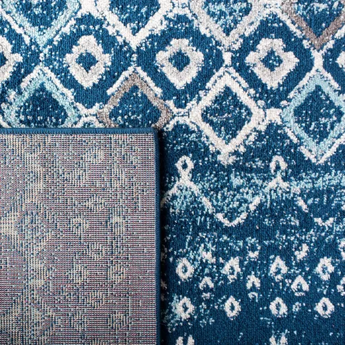 Vista 68 de SAFAVIEH Amsterdam Collection Alfombra Decorativa - 2.3 pies x 4 pies, Negro & Multi, Diseño Marroquí Bohemio, Sin Desprendimiento y Fácil Cuidado