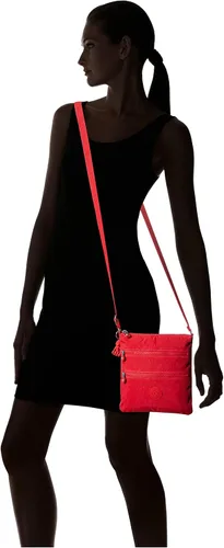 Vista 6 de Kipling Keiko - Mini bolso cruzado para mujer, bolso ligero ajustable, correa de hombro duradera, rojo rojo, Rojo (red rouge)