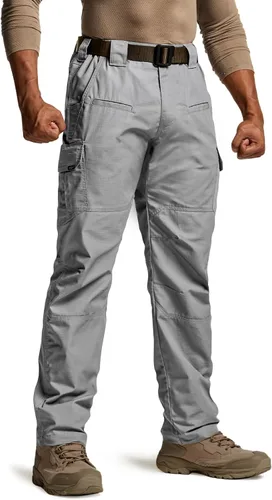 Vista 24 de CQR Pantalones tácticos para hombre, resistentes al agua, pantalones cargo Ripstop, ligeros EDC trabajo, senderismo, ropa para exteriores Mag Pocket
