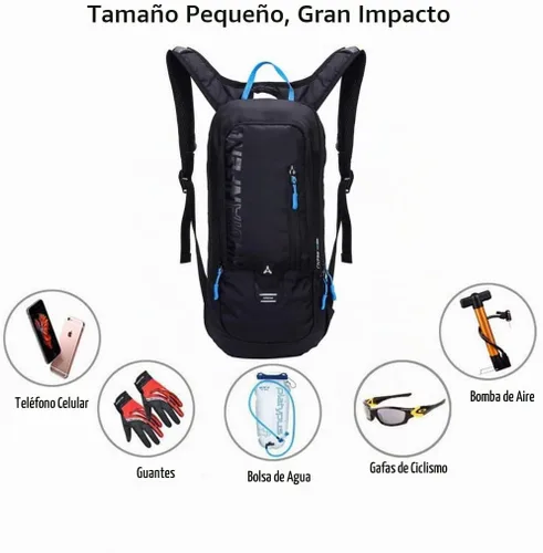 Vista 7 de WINDCHASER Mochila de ciclismo, 6L Mochila de bicicleta Bolsa transpirable para senderismo Ciclismo Esquí