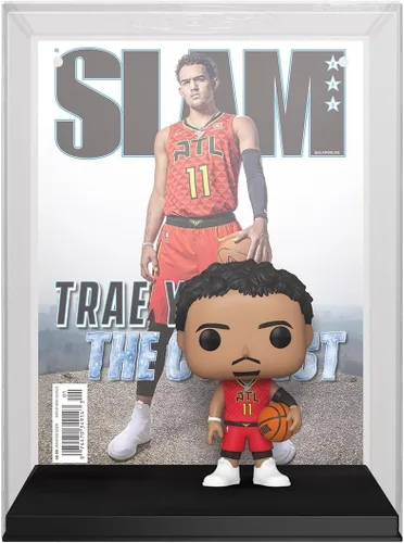 Vista 2 de Funko Pop! NBA Cover: Slam – Trae Young – Figura de vinilo coleccionable – Idea de regalo – Producto oficial – para niños y adultos – aficionados al