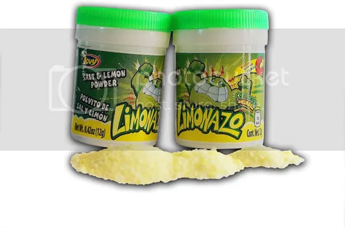 Vista 3 de Jovy Candy Limonazo - Mini coctelera de sal y limón en polvo, 10 piezas