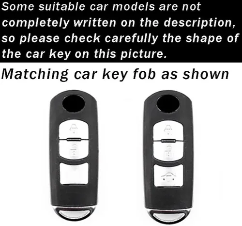 Vista 2 de ontto Funda para llave de coche con llavero para Mazda 2 3 5 6 2017 CX-4 CX-5 CX-7 CX-9 CX-3 CX 5 Accesorios