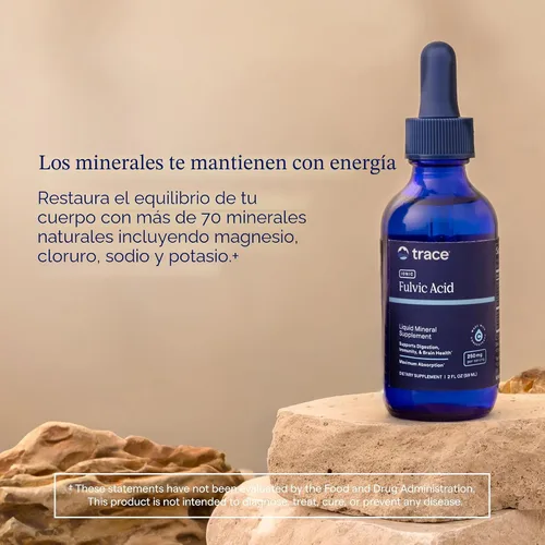 Vista 7 de Trace Minerals - Ácido fúlvico iónico de 250 mg - Suplemento mineral esencial para apoyar la hidratación y la producción de energía - Ayuda a