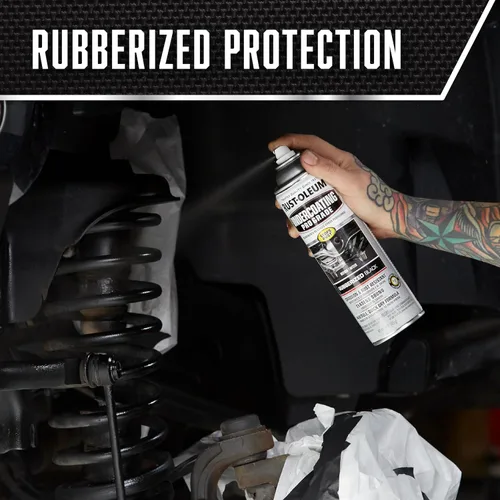 Vista 4 de Aerosol de pintura básica automático de 15 onzas Rust-Oleum 248656, negro profesional Prevención de óxido y corrosión, revestimiento automotriz