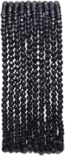 Vista 31 de BEADIA Cuentas de piedra natural africana de turquesa faceted rondelle 3x4mm semipreciosas sueltas para hacer joyas 38cm