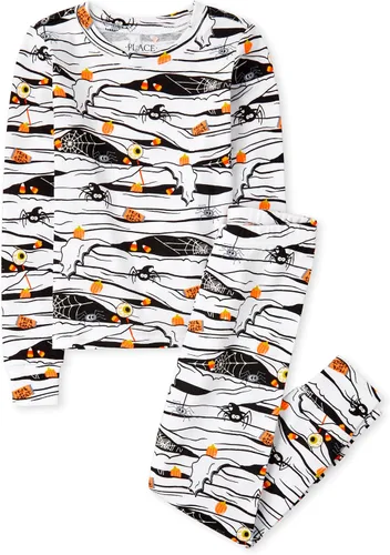 Vista 18 de The Children's Place Pijama de Navidad unisex para bebé, algodón