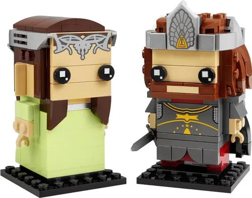 Vista 4 de Lego BrickHeadz Aragorn & Arwen (40632) El Señor de los Anillos