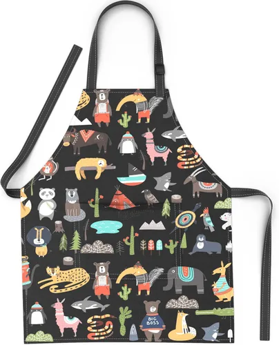 Vista 11 de Kids Aprons for Girls and Boys, Toddler Apron with Pocket for Painting, Cooking, Baking, Gardening and Crafts