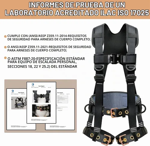 Vista 6 de DIJJIG Full Body Safety Harness OSHA/ANSI Compliant for Construction