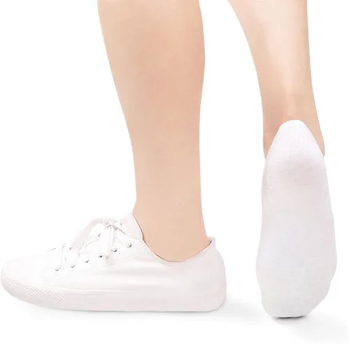 Vista 2 de Breslatte Calcetines invisibles para mujer y hombre, antideslizantes, atléticos, no se transparentan, cortos, invisibles, de corte bajo para mujer