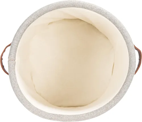 Vista 5 de SAFAVIEH Baby Collection Flora Flamingo - Cesta de almacenamiento de algodón con asas (totalmente montada)
