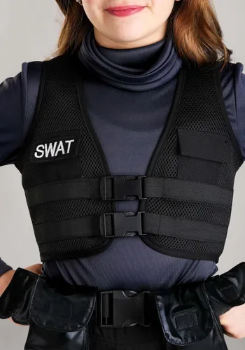 Vista 4 de Disfraz de Equipo SWAT para Niña Multicolor