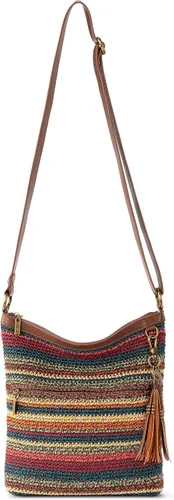 Vista 8 de The Sak Lucia - Bolso cruzado de ganchillo, bolso convertible con correa ajustable para el hombro