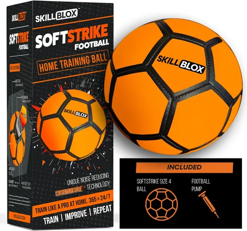 Vista 5 de Skill BLOX SoftStrike Home - Balón de fútbol para entrenamiento de habilidades en interiores, regalos de fútbol para niños, pelota de habilidades