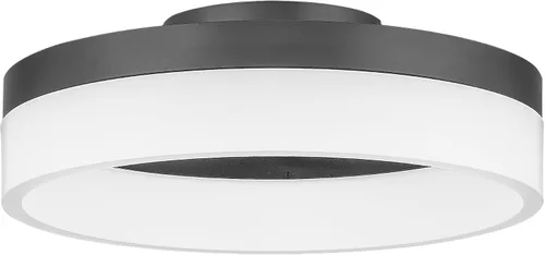 Vista 5 de Quoizel Cohen - Lámpara de techo redonda semiempotrada, bronce aceitado, luz LED moderna colgante integrada para pasillo, cocina, dormitorio o baño