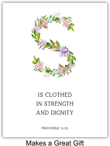 Vista 3 de Ella está vestida de fuerza y dignidad, hecha con miedo y maravillosamente, ella es más preciosa que las joyas, Proverbios 31, Salmo 139, arte