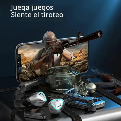 Vista 4 de Auriculares inalámbricos M45 con ENC, Bluetooth 5.3, IPX7 impermeables, batería de 120 horas de duración con micrófono integrado, compatibles