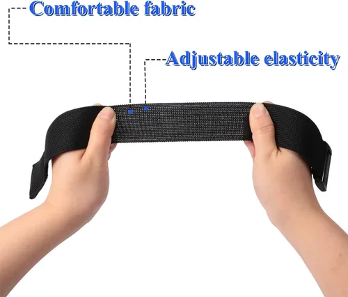 Vista 5 de Gejoy 6 correas elásticas ajustables para las piernas, correas elásticas ajustables para el tobillo, correa de seguridad para equitación, pesca