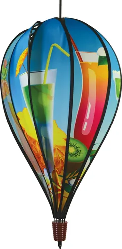 Vista 11 de In the Breeze 0995 Batik Quilt Hot Air Balloon Spinner, 10 paneles