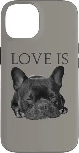 Vista 4 de Funda para iPhone 16 Bulldog Francés para teléfono Frenchie Mom Dad Dog Pet Love Case