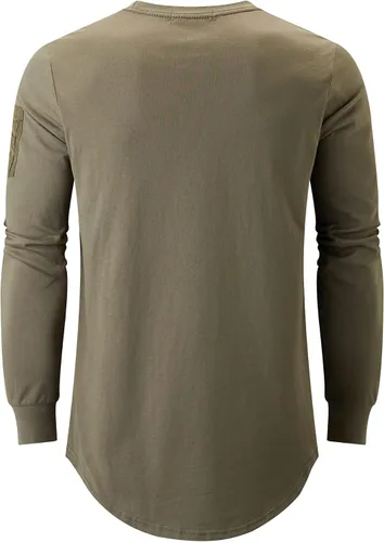 Vista 2 de KLIEGOU Camiseta de algodón hipster hip hop con cuello redondo para hombre S-3XL