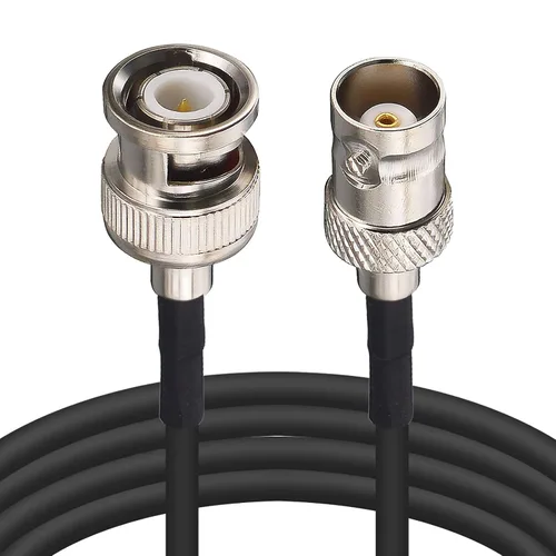 Vista 7 de Cable de puente BNC de 3 pies BNC macho a hembra Extensión coaxial RG174 Línea coaxial de la extensión del CCTV del cable del SDI para las señales