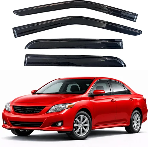 Vista 202 de KPY Moldura deflectora de viento con protección contra la lluvia compatible con Mazda CX-3 2016-2021 (CX3), 4 unidades, para ventana lateral