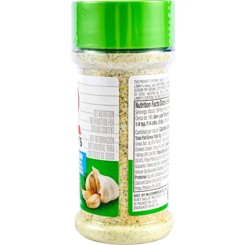 Vista 27 de Lawry's 25% menos de sal de ajo y sodio con perejil, 5.62 oz
