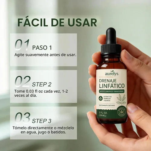 Vista 4 de Aurelys Drenaje Linfático Gotas de Drenaje Linfático, 59 Ml