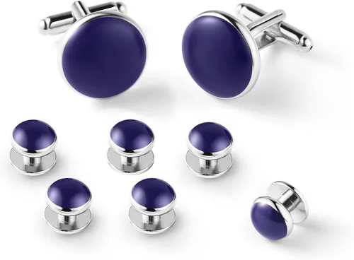 Vista 39 de Zealmer gemelos de acero inoxidable 316L para hombres, negocios, bodas, 1 par