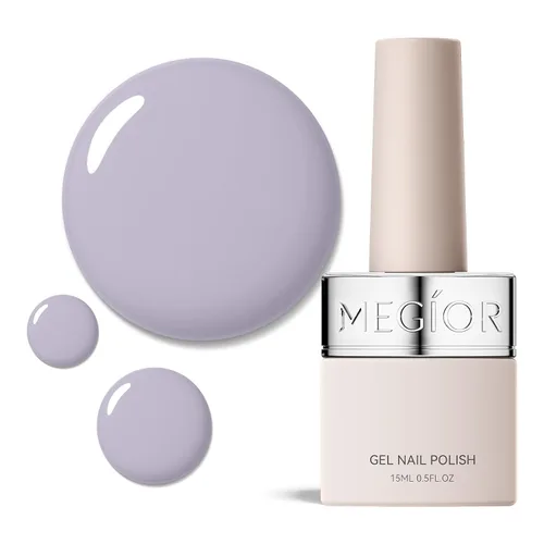 Vista 96 de MEGIOR Esmalte de uñas de gel libre de TPO, 0.5 onzas líquidas, base de gel transparente para remojar la lámpara de uñas LED, capa base de larga