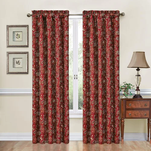 Vista 35 de Waverly Forever Peony - Juego de edredón de 4 piezas, 100% algodón, estampado floral de bayas, tamaño matrimonial/queen, con 2 fundas de almohada
