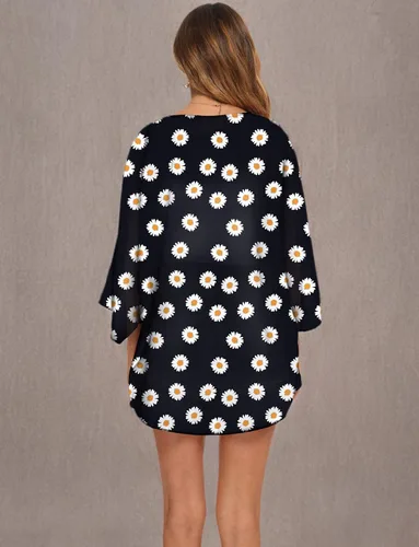 Vista 6 de BB&KK Kimono para mujer, cárdigans ligeros de verano