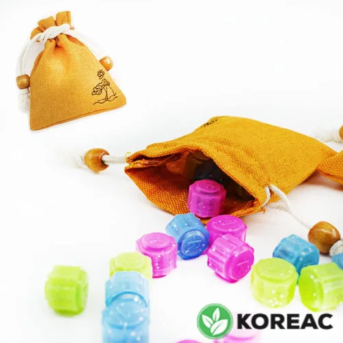 Vista 3 de _Gonggi Konggi Gong Gi Korean Jacks Jack Stone Game 15 piezas Niños adultos Juego cerebral una bolsa de la suerte