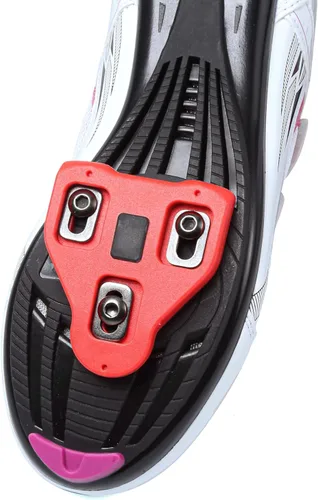 Vista 5 de Patavinity Zapatos de ciclismo para mujer para bicicleta y bicicleta+ con tacos de bicicleta compatibles con Delta Rosa