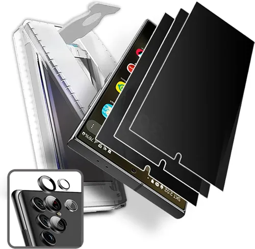 Vista 9 de [5+2] 5 protectores de pantalla de película de TPU antirreflejos (mate) + 2 protectores de lente compatibles con Samsung Galaxy S24 Ultra 5G 2024