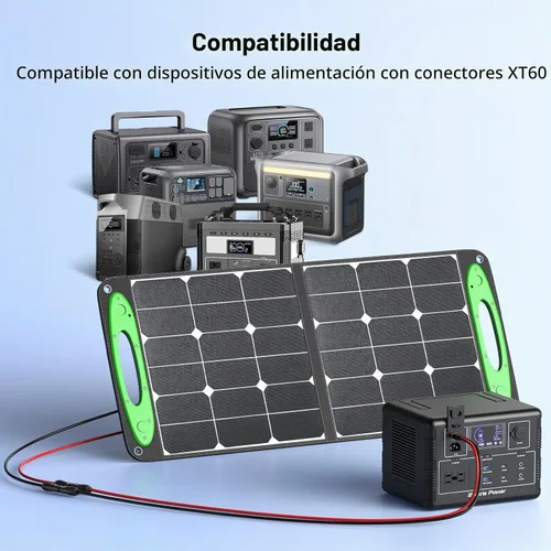 Vista 7 de Bateria Power 10AWG Solar a XT60i Cable 25FT 10 Gauge XT60i Connector Extension Cable for RV Foldable Solar Panel, Portable Power Station, Solar