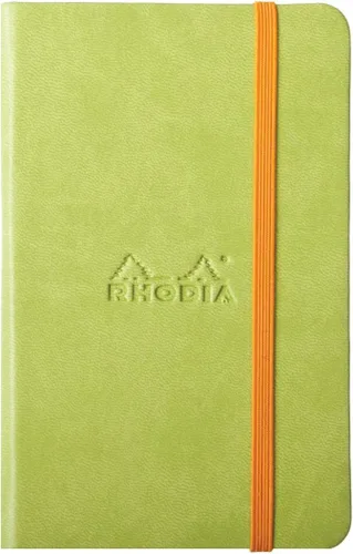 Vista 14 de Rhodia Rhodiarama Cuaderno Web A5, 5.5 in x 8.25 in, Rayado - Anís (118746)