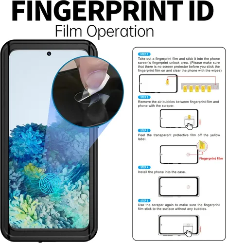 Vista 9 de BEASTEK Funda impermeable para Samsung Galaxy S20, serie NRE, a prueba de golpes, con protector de pantalla integrado, cubierta protectora de cuerpo