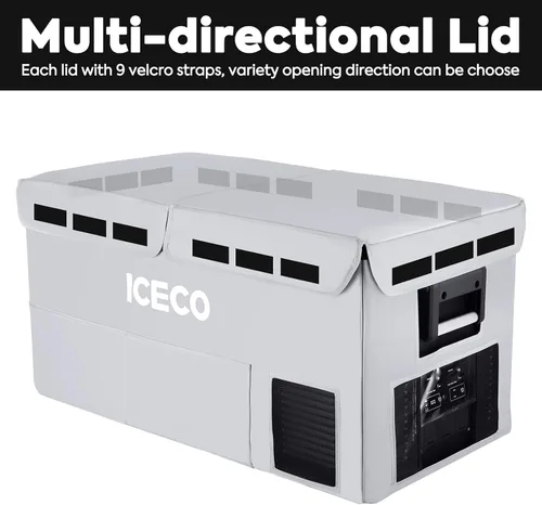 Vista 2 de ICECO Cubierta protectora aislada para refrigerador portátil VL75 Pro de doble zona (no apto para VL90 ProD)