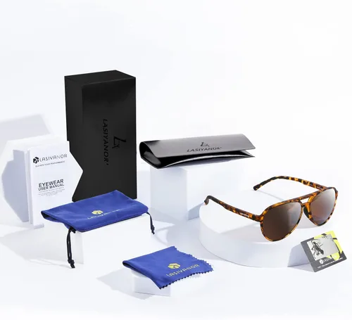 Vista 6 de Gafas de sol ligeras TAC polarizadas clásicas vintage retro de los años 70 marco TR-90 para mujeres y hombres protección UV 400