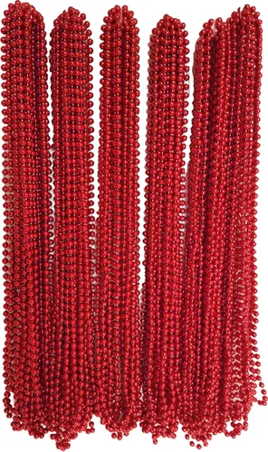 Vista 7 de Collares metálicos festivos con cuentas